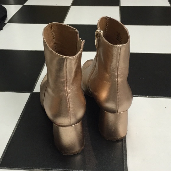 Matiko metallic leather booties - Picture 4 of 8